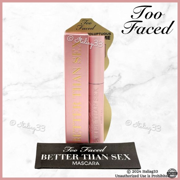 TOO FACED Better Than Sex Mascara Full Size - Black - New in Box  💋 - Picture 11 of 14